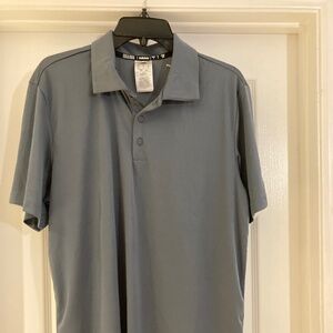 Adidas Grind Polo – AEROREADY Golf Shirt Onix (blue/grey) – Size L – NWT
